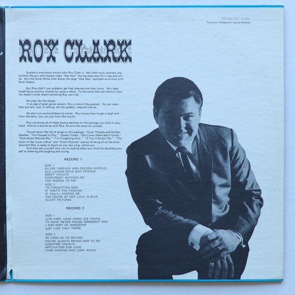 Roy Clark - Double Album – Silver Threads & Golden Needles - 12" Vinyl LP 33 RPM - Picture 4 of 12